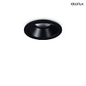 ceiling recessed luminaire GAME TRIM ROUND 58MM round, rigid, UGR < 19, switchable IP40/IP20, black 