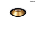 ceiling recessed luminaire GAME TRIM round IP20, gold, black 