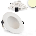 LED recessed downlight LUNA, indirect lightbeam, IP20, not dimmable, white, 8W 2700K 300lm 120