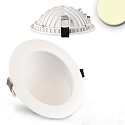 LED recessed downlight LUNA, indirect lightbeam, IP20, not dimmable, white, 12W 2700K 675lm 120