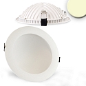 LED Einbau-Downlight LUNA, indirektes Licht, IP20, nicht dimmbar, wei, 18W 2700K 1030lm 120