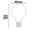 ISOLED Lampadina a globo E27 8W 750lm 2700K 360 CRI 80-89 dimmerabile