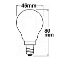 ISOLED Lampadina dello specchietto di testa di forma a goccia E14 4W 450lm 3800K 220° CRI 80  ISOLED Lampadina dello specchietto di testa di forma a goccia E14 4W 450lm 3800K 220° CRI 80
