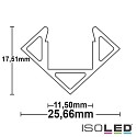 ISOLED Profilo angolare CORNER11, Alluminio anodissato