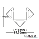 ISOLED Profilo angolare CORNER11, Alluminio anodissato