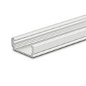 LED surface mount profile SURF12 FLAT, aluminium, 200cm, anodized aluminium