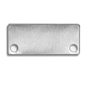 Zubehr fr Profil SURF24 / DIVE24 FLAT mit COVER10 - Endkappe EC43 Alu (2 Stk.), bndig, inkl. Schrauben