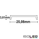 Accessory for profile SURF24(FLAT) / DIVE24(FLAT) - cover COVER10, opal, 65% translucency, 200cm
