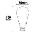ISOLED LED Retrofit G60,  6.5cm / Lnge 13cm, E27, 15W 2700K 1500lm 240, nicht dimmbar, matt / wei