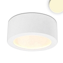 LED surface mount luminaire LUNA, IP20, indirect lightbeam, not dimmable, white, 8W 2700K 300lm 120, white