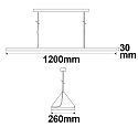 ISOLED LED pendant luminaire OFFICE PRO Up+Down, UGR<19, 20+40W 4000K 6000lm 115°, CRi >90, 1-10V dimmable, silver ISOLED LED pendant luminaire OFFICE PRO Up+Down, UGR<19, 20+40W 4000K 6000lm 115°, CRi >90, 1-10V dimmable, silver