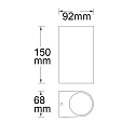 ISOLED Outdoor wall luminaire SIARA Up&Down, IP54, 2x GU10, excl. lamps, anthracite ISOLED Outdoor wall luminaire SIARA Up&Down, IP54, 2x GU10, excl. lamps, anthracite