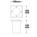 Outdoor Bodeneinbaustrahler f�r GU10, IP67, begehbar, Aluminium, exkl. Leuchtmittel
