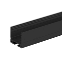 LED surface mount profile SURF16, aluminium, 200cm, black RAL 9005