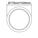 LED downlight Flex 15W, IP52, UGR<19, suitable for offices, DA 5-16cm, not dimmable, white, 15W 4000K 1300lm 120°