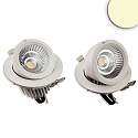LED Shop-Downlight SPHERE, IP42,  16.4cm, ausschwenkbar + drehbar, nicht dimmbar, wei, 35W 3000K 3100lm 38