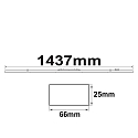 ISOLED FastFix LED linear system R module (universal fit), IP40, 150cm, 1-10V dimmable, 25-75W 5000K, 11800lm 90° ISOLED FastFix LED linear system R module (universal fit), IP40, 150cm, 1-10V dimmable, 25-75W 5000K, 11800lm 90°