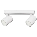 Lampada da parete e soffitto girevole GU10 IP20, Bianco opaco dimmerabile