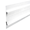 LED Trockenbau-Leuchtenprofil SINGLE CURVE, indirektes Licht, für 1 LED-Strip, Aluminium, 200cm, Weiß RAL 9003