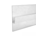 LED Trockenbauprofil SCHATTENFUGE 40, Aluminium eloxiert, 200cm, Weiß RAL 9010
