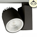 LED 3-phase track spot, 30-50 focusable, 35W, CRi >92, rotatable, 3000K 4100lm, matt black