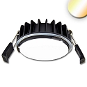 LED Einbaustrahler Sys-90, IP44, 12W 3000-4000K (stufenlos) 1120lm 100, Push oder DALI DT8tc dimmbar
