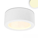 LED surface mount luminaire LUNA, IP20, indirect lightbeam, dimmable, white, 8W 2700K 300lm 120