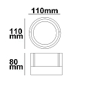 ISOLED Lampada da parete IP54, Nero  ISOLED Lampada da parete IP54, Nero