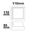 ISOLED Lampada da parete IP54, Nero  ISOLED Lampada da parete IP54, Nero