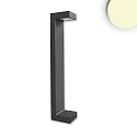 LED Wegeleuchte POLLER-1, eckig, IP54, 7W 3000K 300lm, Aluminium, sandschwarz, Hhe 60cm