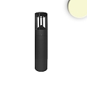 LED Pollerleuchte-4, IP54, 9W 3000K 330lm, Aluminium, sandschwarz, Hhe 40cm