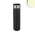 LED Pollerleuchte-5, IP54, 6W 3000K 280lm, Aluminium, sandschwarz, Hhe 50cm