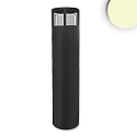 LED Pollerleuchte-5, IP54, 6W 3000K 280lm, Aluminium, sandschwarz, Hhe 70cm