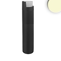 LED Pollerleuchte-6, IP54, 6W 3000K 430lm, Aluminium, sandschwarz, Hhe 70cm