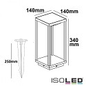 ISOLED LED solar outdoor luminaire with PIR sensor for motion & daylight, on/off, 2W, IP54, warm white