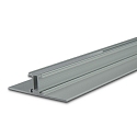 LED lighting profile 2SIDE aluminium, for 2 LED strips up to 1.2cm width, 200cm, silver