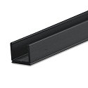 LED surface mount profile SURF6, aluminium, 200cm, black RAL 9005