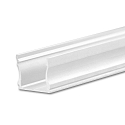 LED surface mount profile PURE12 S, aluminium, 200cm, white RAL 9010