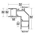 ISOLED Profil d'angle HIDE ANGLE indirect, aluminium
