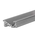 LED recessed profile FURNIT6 D for furniture mounting, 42 tilted, aluminium, 200cm, anodized aluminium