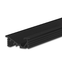 LED recessed profile FURNIT6 D for furniture mounting, 42 tilted, aluminium, 200cm, black RAL 9005