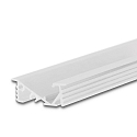 LED recessed profile FURNIT6 D for furniture mounting, 42 tilted, aluminium, 200cm, white RAL 9003