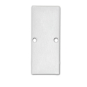 Accessory for profile HIDE DOUBLE - aluminium endcap EC90 incl. screws, white RAL 9003