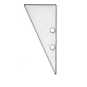 Accessory for profile HIDE TRIANGLE - aluminium endcap EC91 incl. screws, white RAL 9003