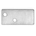 Accessory for profile FURNIT6 D / S - aluminium endcap EC95, incl. screws, anodized aluminium