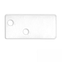 Accessory for profile FURNIT6 D / S - aluminium endcap EC95, incl. screws, white RAL 9003
