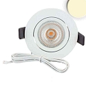 ISOLED LED Einbauleuchte Slim68 MiniAMP wei�, rund, 8W, 24V DC, warmwei�, dimmbar