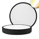 LED Deckenleuchte PRO, rund,  30cm, 30W ColorSwitch 2700|3000K|4000K, dimmbar, schwarz