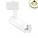 3-phase spot FOCUS ADJUST 8W swivelling, rotatable, switchable, focusable IP20, white 