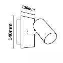 ISOLED Spot-Wandleuchte mit Schalter, GU10 (exkl.), drehbar, schwenkbar, Nickel matt ISOLED Spot-Wandleuchte mit Schalter, GU10 (exkl.), drehbar, schwenkbar, Nickel matt